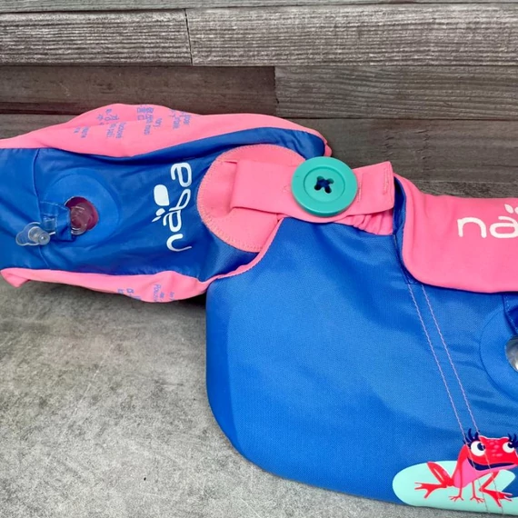Decathlon Nabaiji kék-rózsaszín gyermek úszómellény/karúszó szett