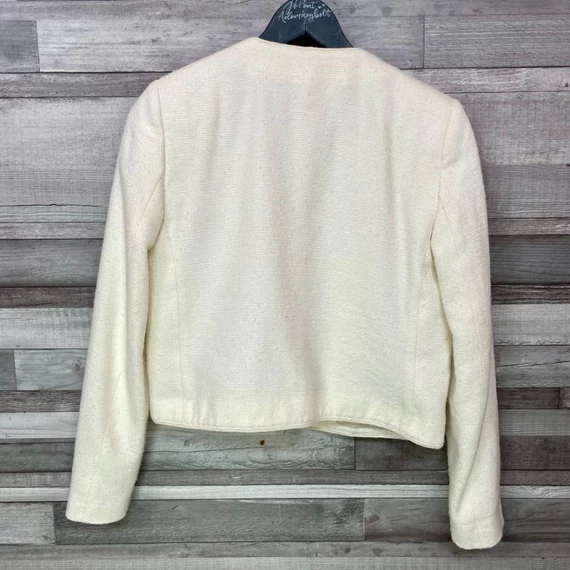 Mango Suit törtfehér/krémszínű rövid blézer M