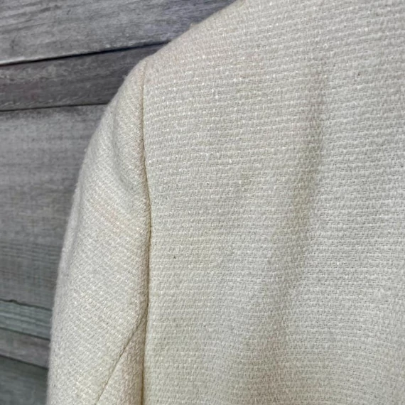 Mango Suit törtfehér/krémszínű rövid blézer M