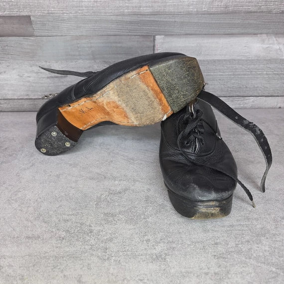 Halmor fekete bőr sztepptánc cipő, 38