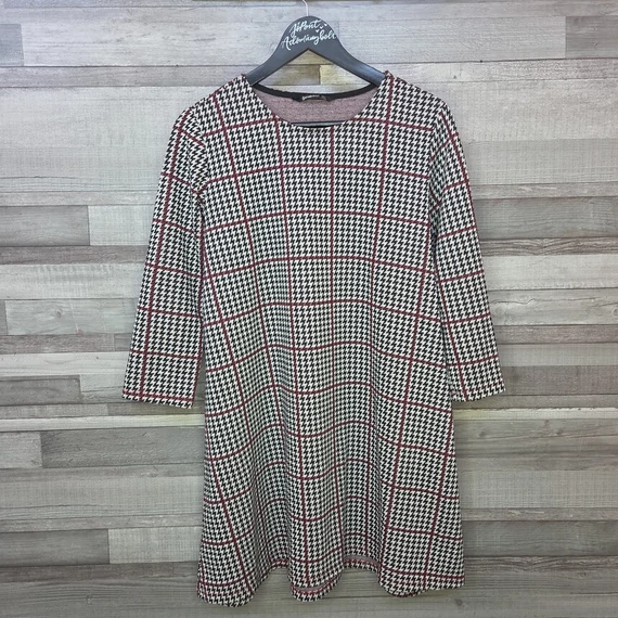 Stradivarius tyúklábmintás női ruha, L