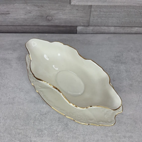Bernadotte porcelán szószos asztalközép, kínáló tál