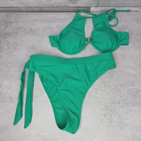 Fűzöld női bikini, M