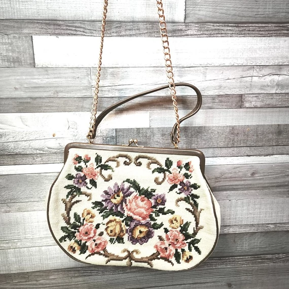Női vintage gobelin kistáska