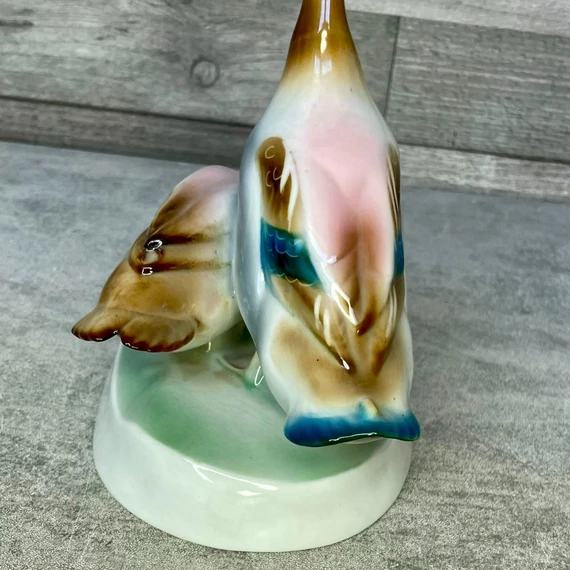 Zsolnay porcelán vadkacsa pár figura