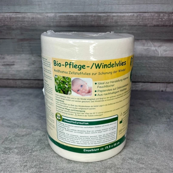 Bio-Pflege-/Windelvlies pelenkabetét tekercsben, székletfogó lap mosipelushoz 120 lap
