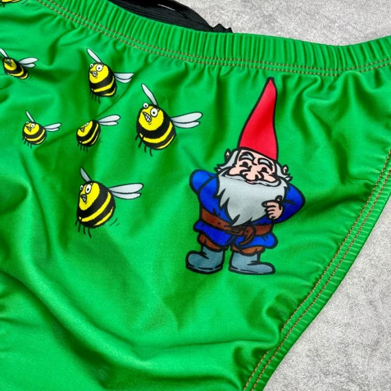Splish zöld méhecskés kertitörpés fürdőbugyi XS