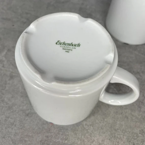 Eschenbach Porzellan Germany fehér mintás porcelán bögre szett