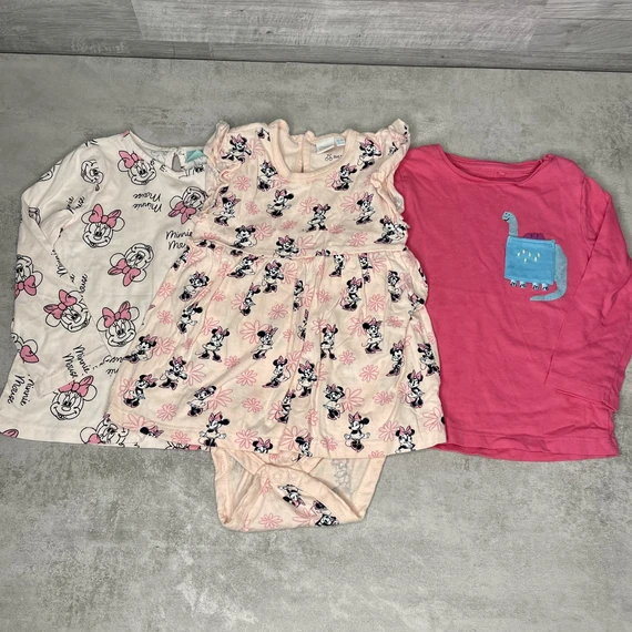Disney Minnie rózsaszín body, felső, Fred&Flo pink felső szett 92