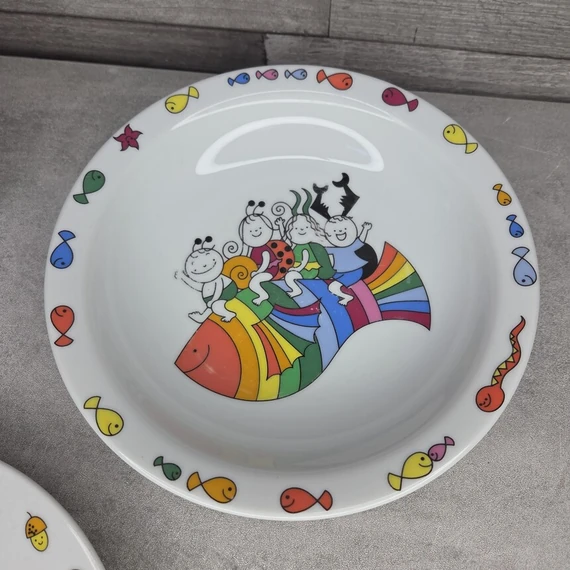 Zsolnay porcelán Bogyó és Babóca étkészlet