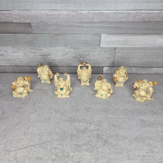 Nevető Buddha kisméretű szobor szett