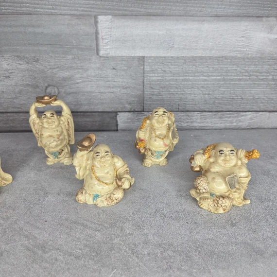 Nevető Buddha kisméretű szobor szett