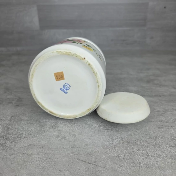 Aquincum porcelán virágmintás cukortartó