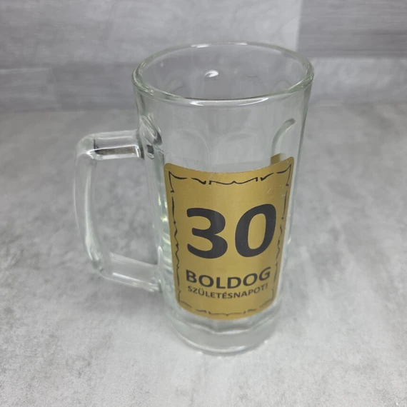 30 éves születésnapos söröskorsó