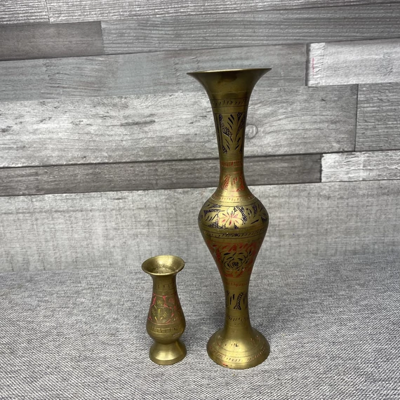 Sárgaréz váza szett