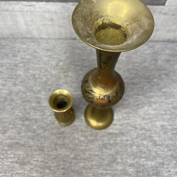 Sárgaréz váza szett