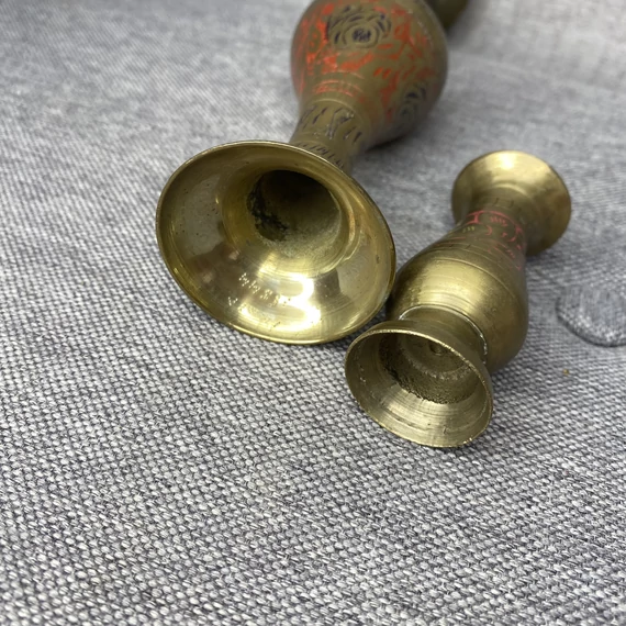 Sárgaréz váza szett