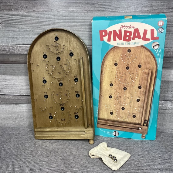 Wooden Pinball fa ügyességi játék
