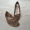 Gabor barna velúr slip on női balerina cipő 38