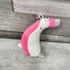 Pink plüss figura kulcstartó