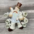 Kép 1/4 - Retro Liba árus ital tartó porcelán dísz pálinkás poharakkal
