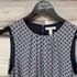Kép 2/3 - H&amp;M elegáns sötétkék mintás ujjatlan ruha 38