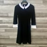 Kép 1/3 - Bodyflirt fekete galléros ruha XS