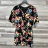 Kép 1/3 - Bershka fekete virágmintás ruha M