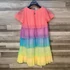 Kép 3/4 - H&amp;M színes fodros lány ruha 134