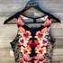 Kép 2/3 - H&amp;M fekete pink virágos ujjatlan ruha S