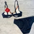 Kép 4/4 - Lisca Miami Beach fekete színes mintás, köves bikini 38/B