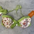 Kép 3/4 - Lisca Cheek Holiday zöld virágos bikini 36/C