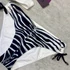 Kép 2/4 - Lisca fekete-fehér zebra mintás bikini szett 36/A