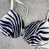 Kép 3/4 - Lisca fekete-fehér zebra mintás bikini szett 36/A