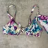 Kép 2/4 - Sielei pink virágmintás merevítős bikini S-M