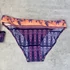 Kép 3/3 - Lisca lila-korall virágmintás push-up bikini 38/B