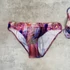 Kép 2/4 - Lisca Malibu pink-kék-lila virágmintás push-up bikini 38/B