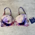 Kép 3/4 - Lisca Malibu pink-kék-lila virágmintás push-up bikini 38/B
