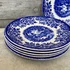 Kép 2/3 - Vintage English Broadhurts Staffordshire Scenic kék-fehér teáscsésze szett