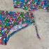 Kép 2/3 - Lisca Cheek Techno színes absztrakt halmintás, merevítős bikini 38/B