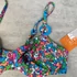 Kép 3/3 - Lisca Cheek Techno színes absztrakt halmintás, merevítős bikini 38/B