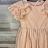Kép 2/4 - H&amp;M barack színű, rosegold csillogós alkalmi kislány ruha 128