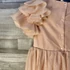 Kép 4/4 - H&amp;M barack színű, rosegold csillogós alkalmi kislány ruha 128