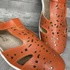 Kép 2/3 - Zapatos narancssárga bőr női szandál 42