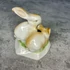 Kép 3/3 - Hollóháza Hungary, Hollóházi porcelán nyúl páros dísz figura
