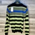 Kép 3/3 - Zara Man zöld-kék-fekete csíkos pulóver M