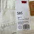 Kép 4/5 - Levis 505 törtfehér farmernadrág W 36 L 32 Straight fit