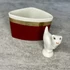 Kép 1/3 - Hollóháza Hungary, Hollóházi porcelán cica, mini tartóval