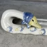Kép 2/4 - Kerámia kacsamama porcelán dísz kék