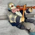Kép 2/4 - Hegedűs zenész porcelán bohóc figura